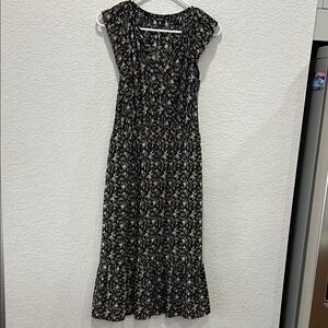 Women’s jcrew size XS Floral Black Dress
